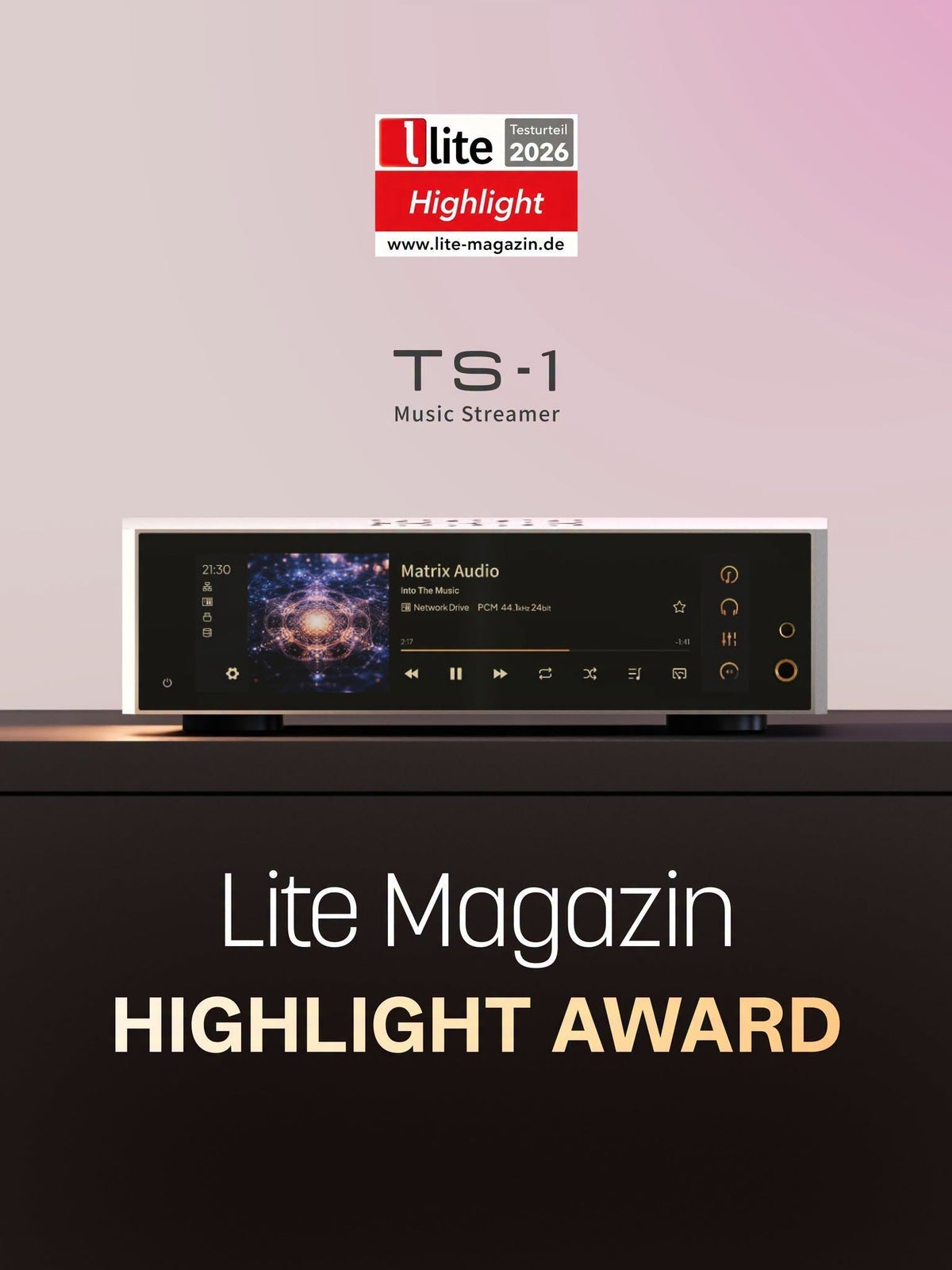 產品評測｜德國知名媒體 Lite-magazin 高度評價 Matrix Audio TS-1 數位音訊播放器