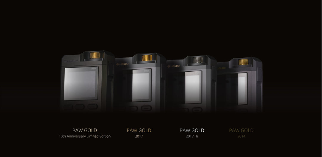 Lotoo PAW Gold 十週年限量紀念版便攜音樂播放器！1月8日閃亮登場