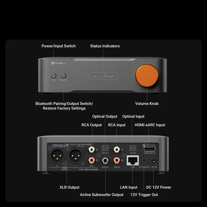 Fosi Audio S3 Balanced HiFi Streamer