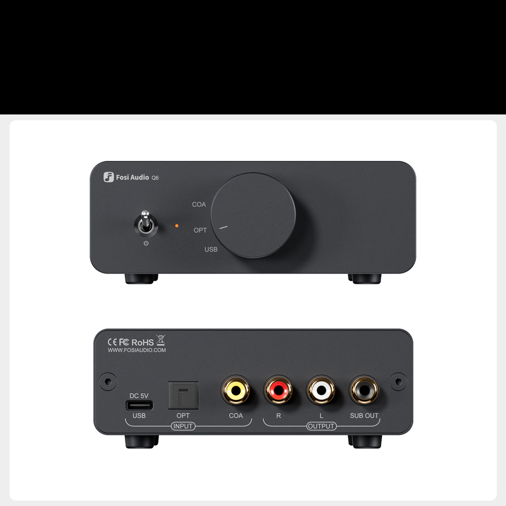 Fosi Audio Q6 HIFI 級純解碼器 | FUTEX 香港代理