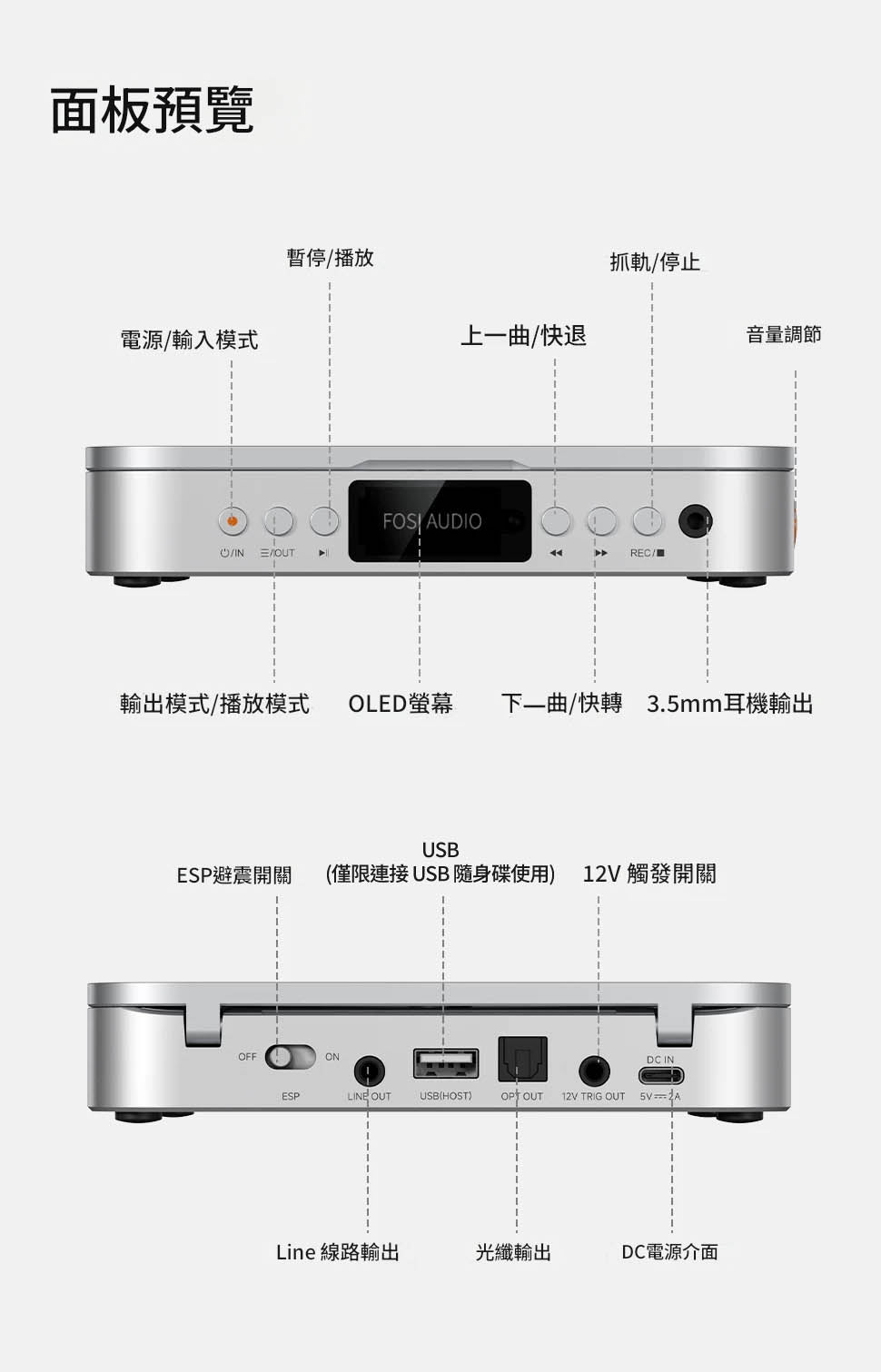 Fosi Audio Merak CD 播放機 | FUTEX 香港代理