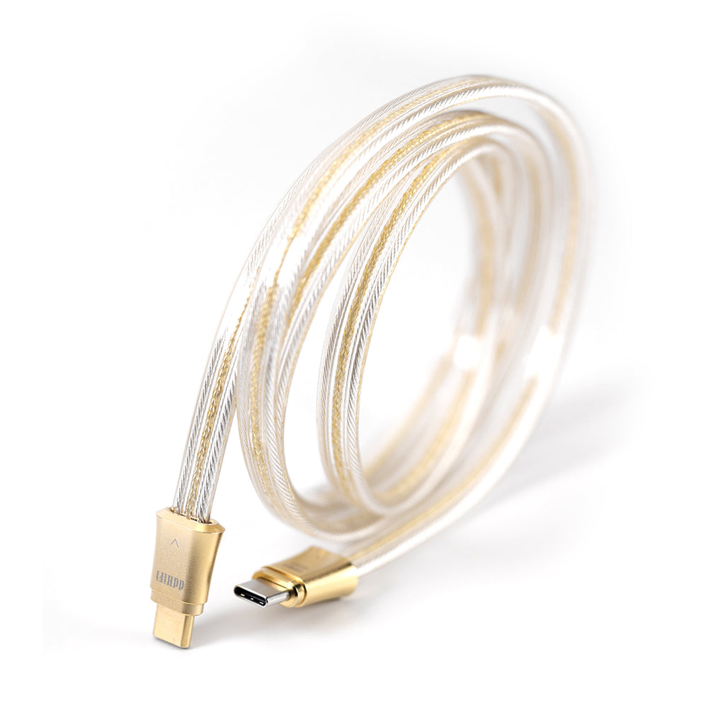 DD ddHiFi TC19CC (Comet) (45CM） ddHiFi TC19CC Comet Gold Pure Silver Digital Signal Cable (Gold