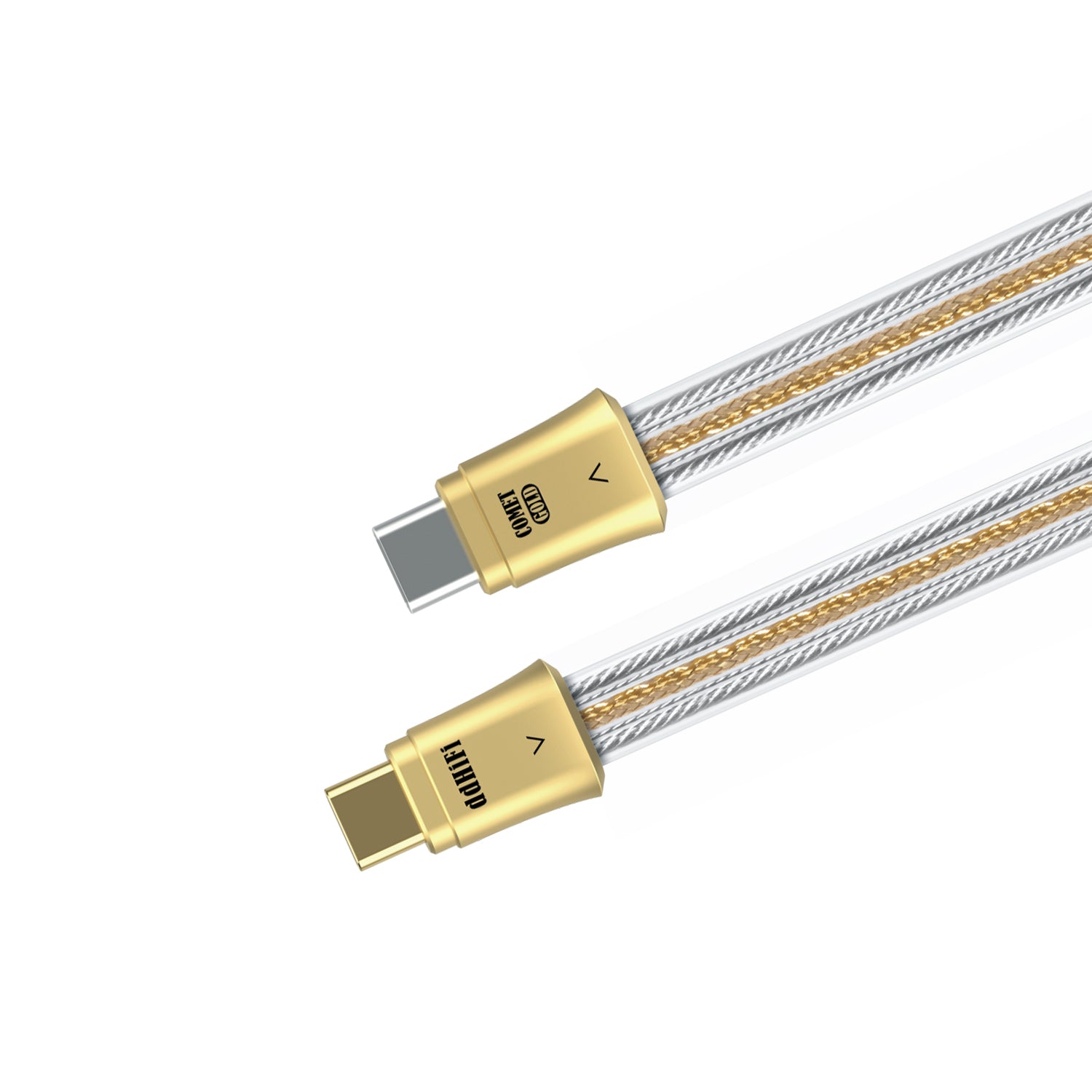 ddHiFi TC19CC Comet Gold Pure Silver Digital Signal Cable (Gold