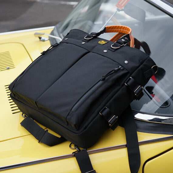 VanNuys - N183 Flyer 3way Briefcase (Black/Grey)